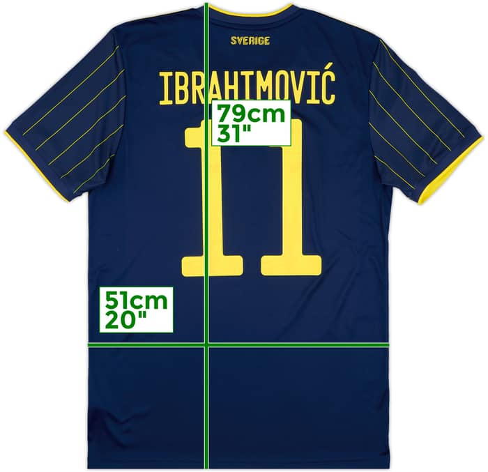 2020-22 Sweden Away Shirt Ibrahimovic #11 - 8/10 - (M)
