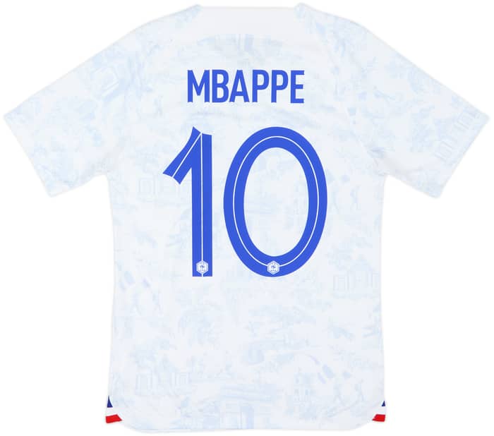 2022-23 France Away Shirt Mbappe #10 - 9/10 - (S)