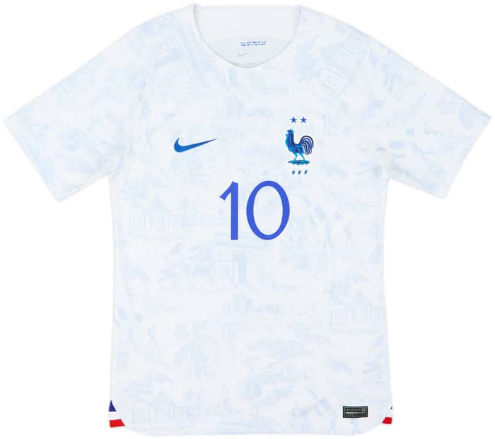 2022-23 France Away Shirt Mbappe #10 - 9/10 - (S)