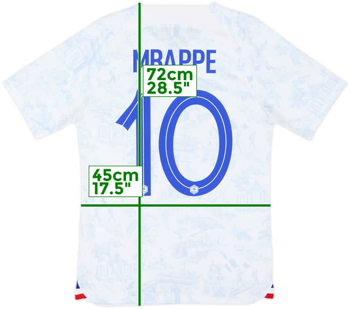 2022-23 France Away Shirt Mbappe #10 - 9/10 - (S)