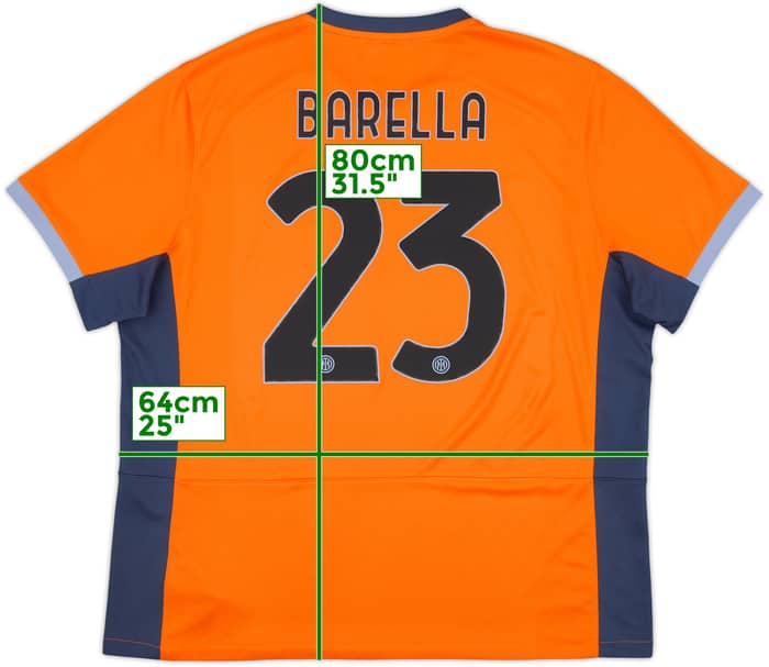 2023-24 Inter Milan Third Shirt Barella #23 - 8/10 - (XXL)