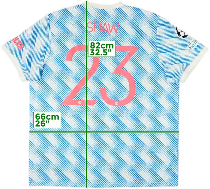 2021-22 Manchester United Away Shirt Shaw #23 - 7/10 - (XXL)
