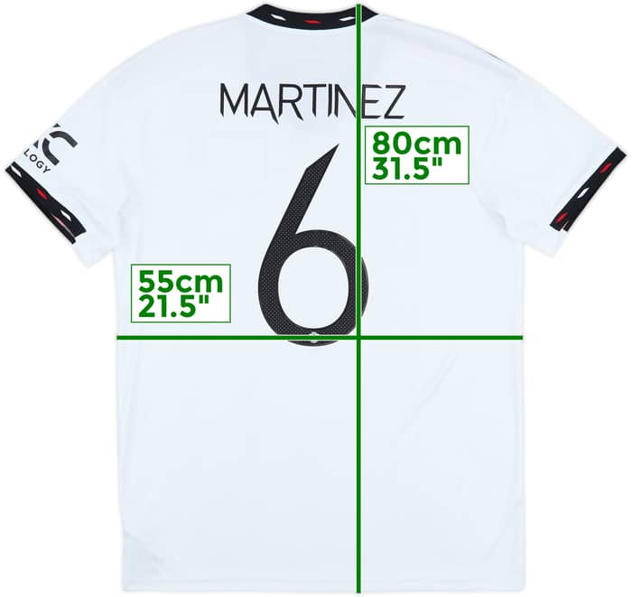 2022-23 Manchester United Away Shirt Martinez #6 - 7/10 - (L)