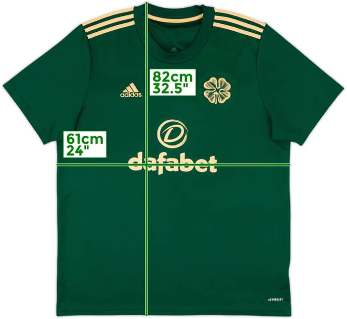 2021-22 Celtic Away Shirt - 8/10 - (XL)