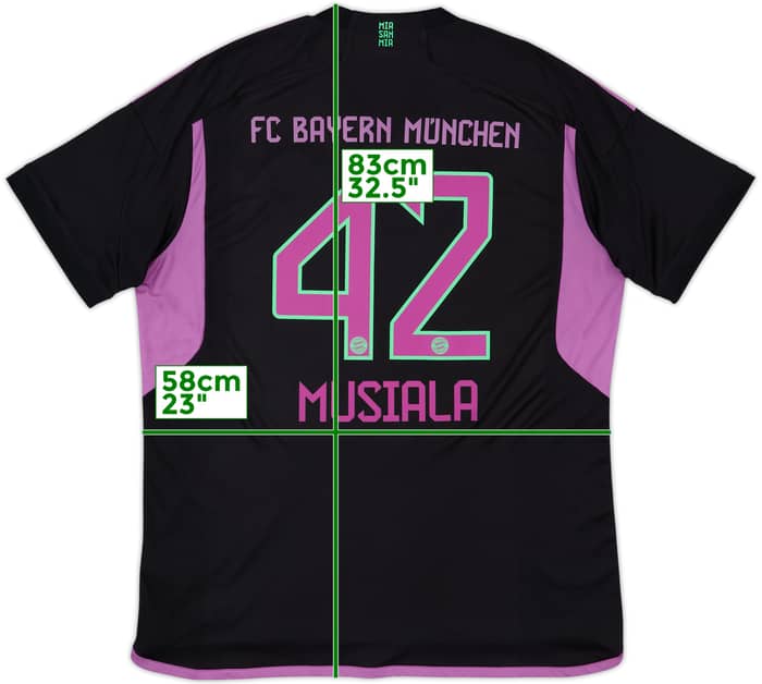 2023-24 Bayern Munich Away Shirt Musiala #42 - 8/10 - (XL)