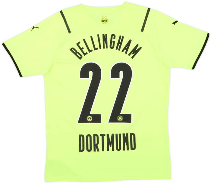 2021-22 Borussia Dortmund European Home Shirt Bellingham #22 - 9/10 - (M)