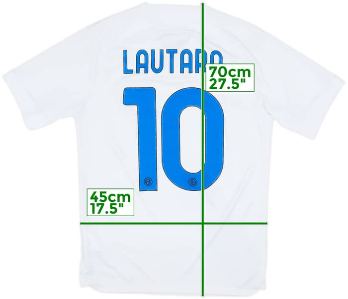 2023-24 Inter Milan Away Shirt Lautaro #10 - 6/10 - (S)