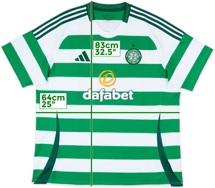 2024-25 Celtic Home Shirt - 10/10 - (XXL)