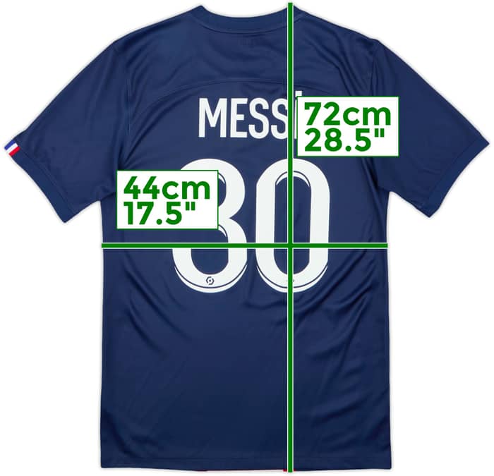 2022-23 Paris Saint-Germain Home Shirt Messi #30 - 7/10 - (S)