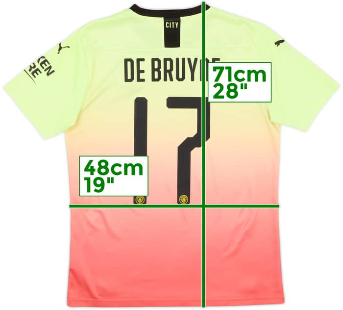 2019-20 Manchester City Third Shirt De Bruyne #17 - 8/10 - (M)