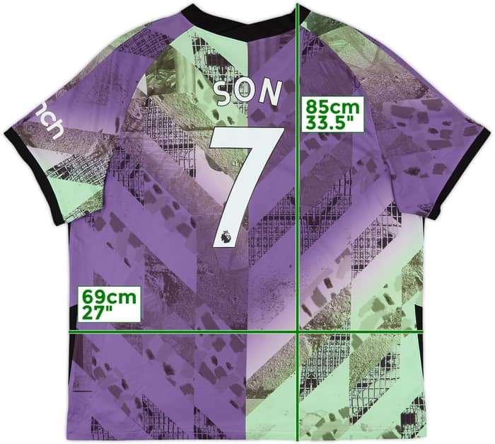 2021-22 Tottenham Third Shirt Son #7 - 10/10 - (3XL)