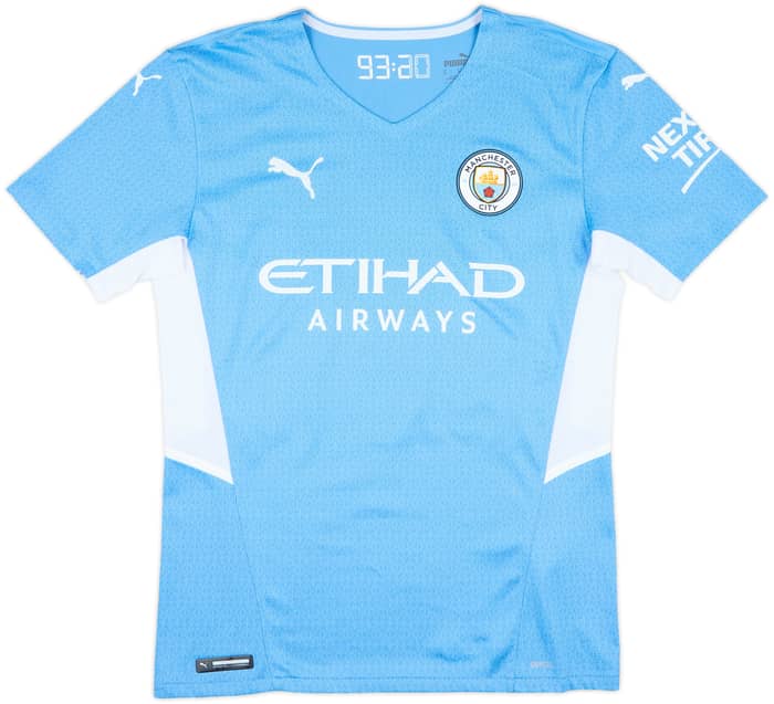 2021-22 Manchester City Home Shirt De Bruyne #17 - 10/10 - (M)