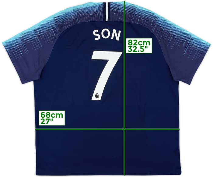2018-19 Tottenham Away Shirt Son #7 - 8/10 - (3XL)