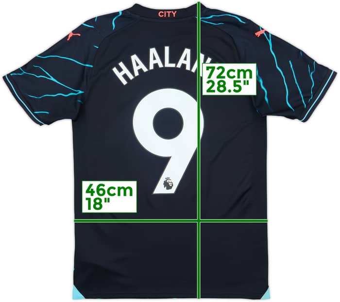 2023-24 Manchester City Third Shirt Haaland #9 - 10/10 - (S)
