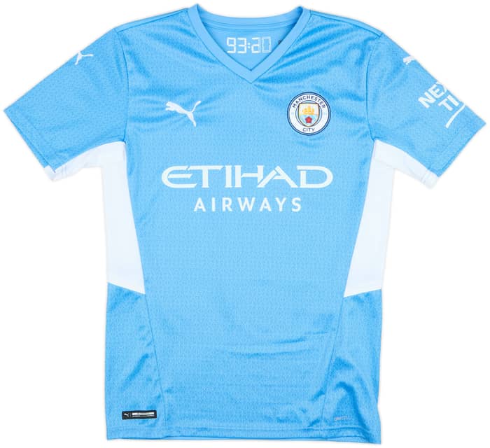 2021-22 Manchester City Home Shirt De Bruyne #17 - 8/10 - (S)