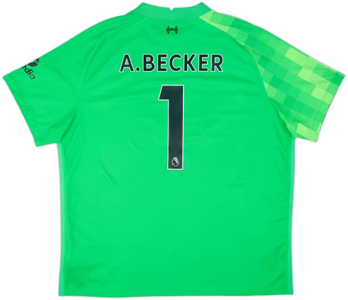2021-22 Liverpool GK S/S Shirt A.Becker #1 - 9/10 - (XXL)