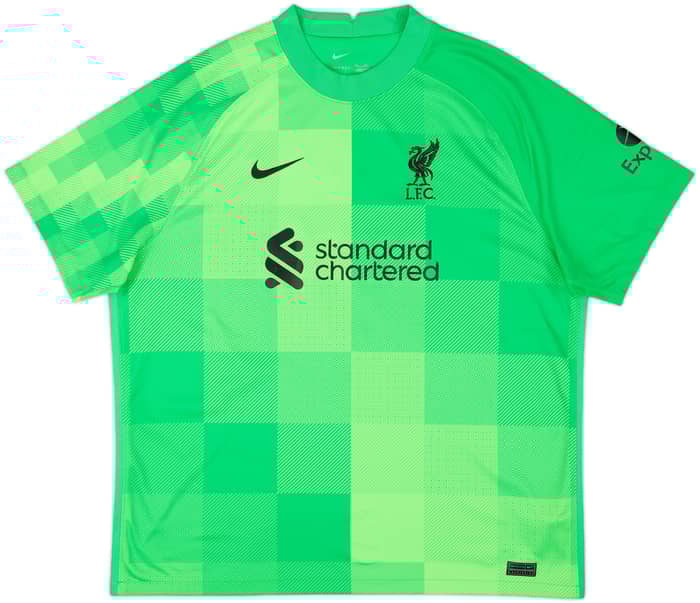 2021-22 Liverpool GK S/S Shirt A.Becker #1 - 9/10 - (XXL)