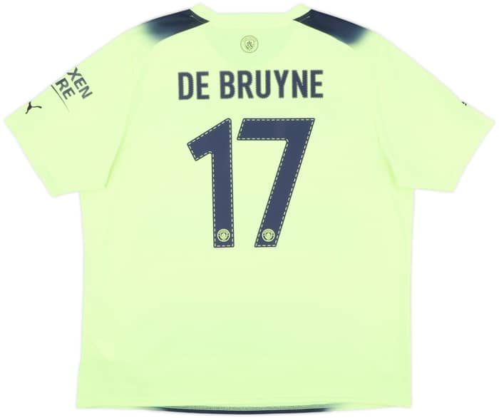 2022-23 Manchester City Third Shirt De Bruyne #17 - 8/10 - (XXL)