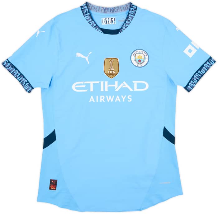 2024-25 Manchester City Authentic Home Shirt Haaland #9 - 10/10 - (S)