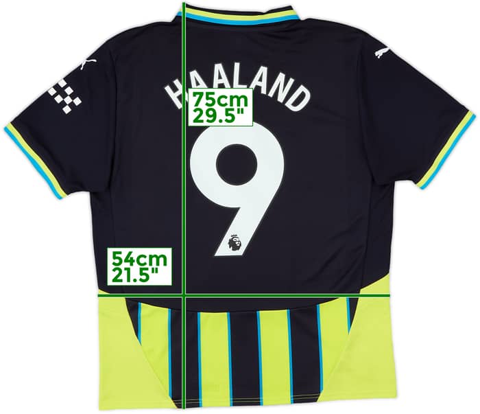 2024-25 Manchester City Away Shirt Haaland #9 - 10/10 - (L)