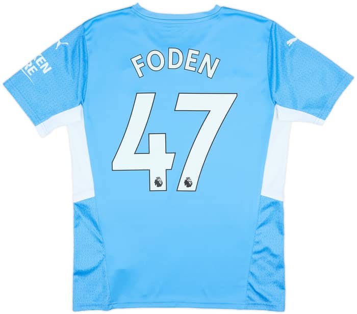 2021-22 Manchester City Home Shirt Foden #47 - 10/10 - (M)