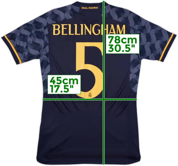2023-24 Real Madrid Away Shirt Bellingham #5 - 9/10 - (S)
