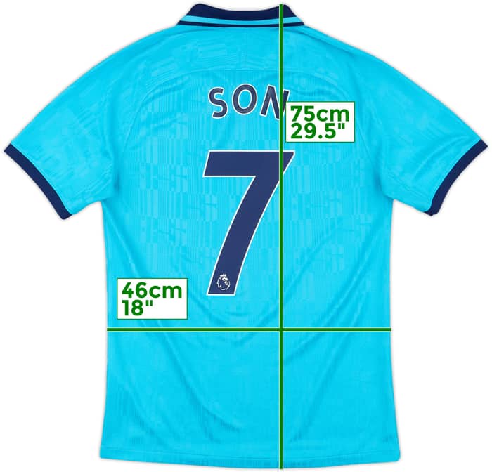 2019-20 Tottenham Third Shirt Son #7 - 8/10 - (S)