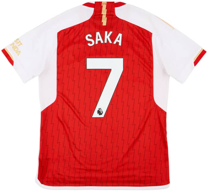 2023-24 Arsenal Home Shirt Saka #7 - 8/10 - (L)