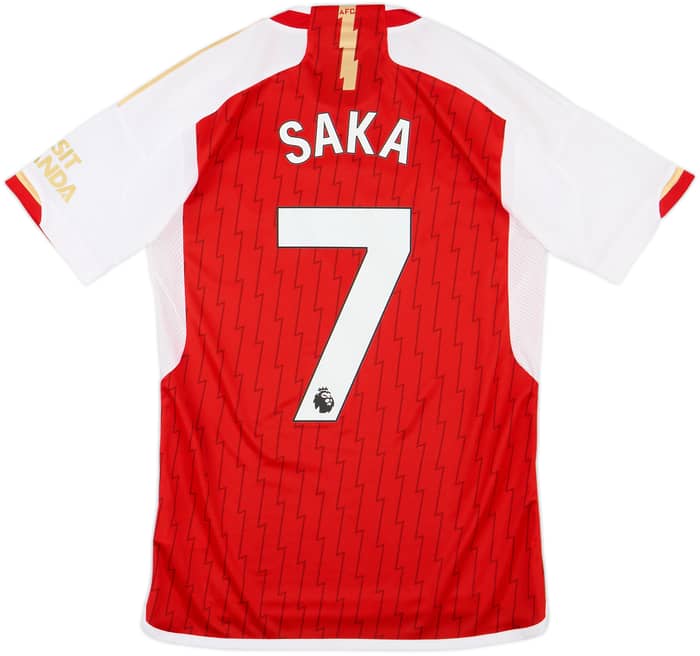 2023-24 Arsenal Home Shirt Saka #7 - 8/10 - (S)