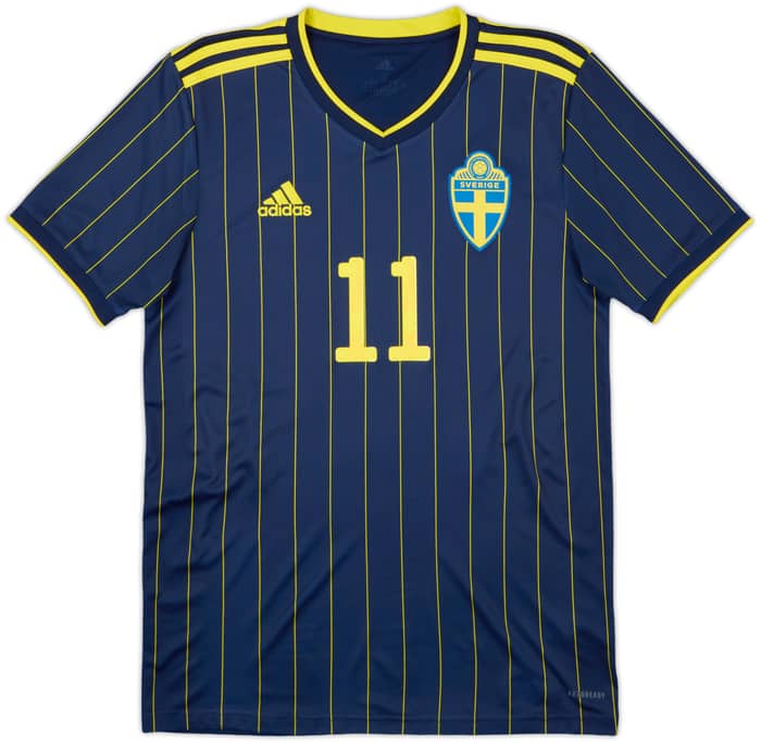 2020-22 Sweden Away Shirt Ibrahimovic #11 - 9/10 - (S)