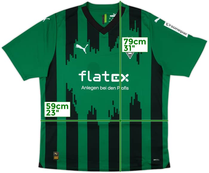 2023-24 Borussia Monchengladbach Away Shirt - 7/10 - (XL)