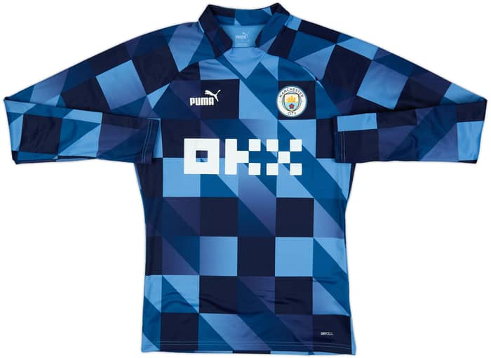 2022-23 Manchester City Puma Pre-Match Sweat Top - 10/10 - (S)