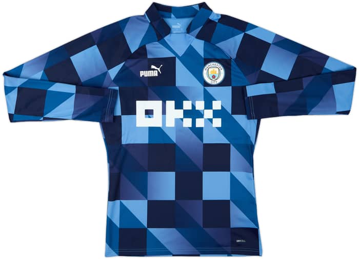2022-23 Manchester City Puma Pre-Match Sweat Top - 10/10 - (XL)
