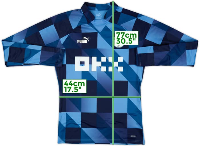 2022-23 Manchester City Puma Pre-Match Sweat Top - 10/10 - (S)