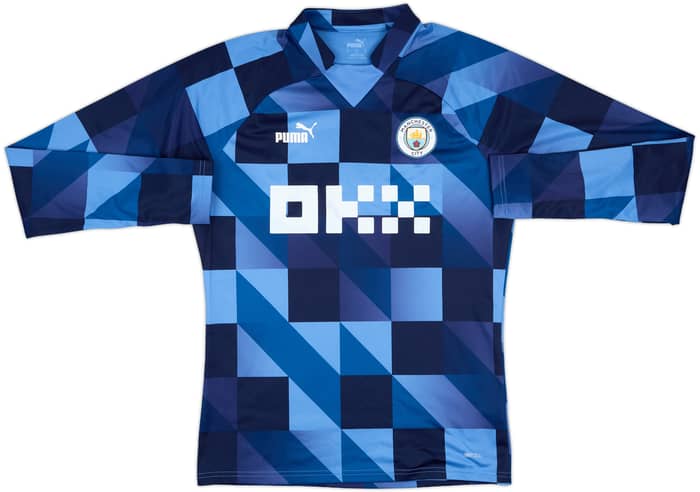 2022-23 Manchester City Puma Pre Match Sweat Top - 7/10 - (M)