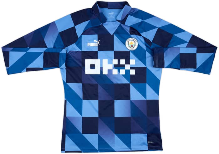 2022-23 Manchester City Puma Pre Match Sweat Top - 7/10 - (M)