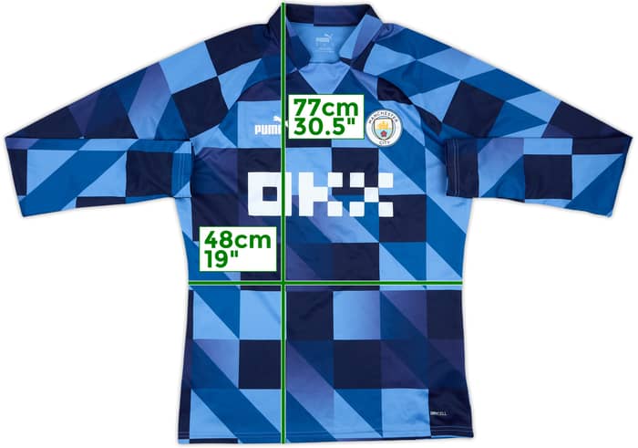 2022-23 Manchester City Puma Pre Match Sweat Top - 7/10 - (M)