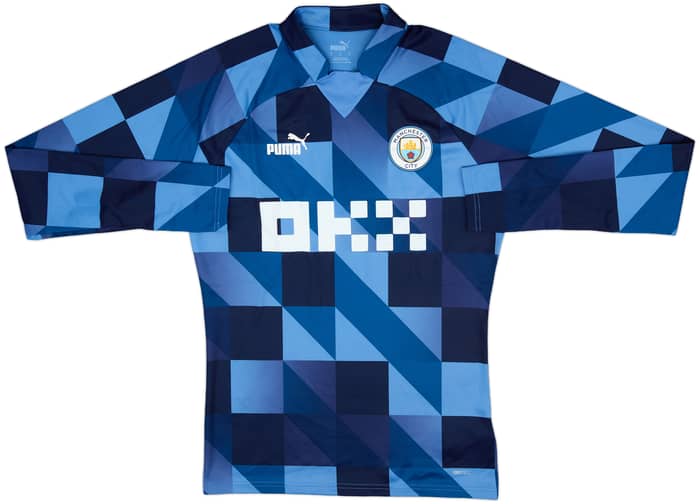 2022-23 Manchester City Puma Pre Match Sweat Top - 10/10 - (S)