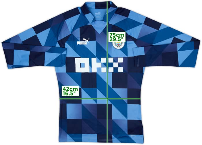 2022-23 Manchester City Puma Pre Match Sweat Top - 10/10 - (S)