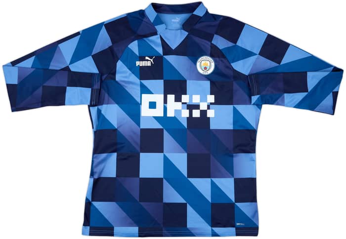 2022-23 Manchester City Puma Pre-Match Sweat Top - 9/10 - (XL)