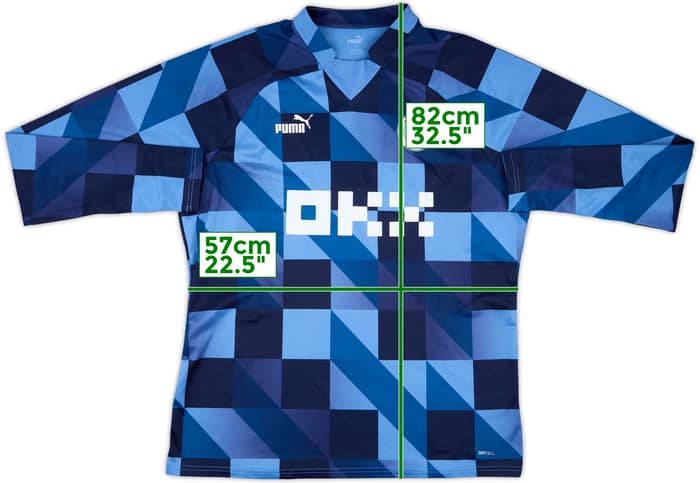 2022-23 Manchester City Puma Pre-Match Sweat Top - 9/10 - (XL)