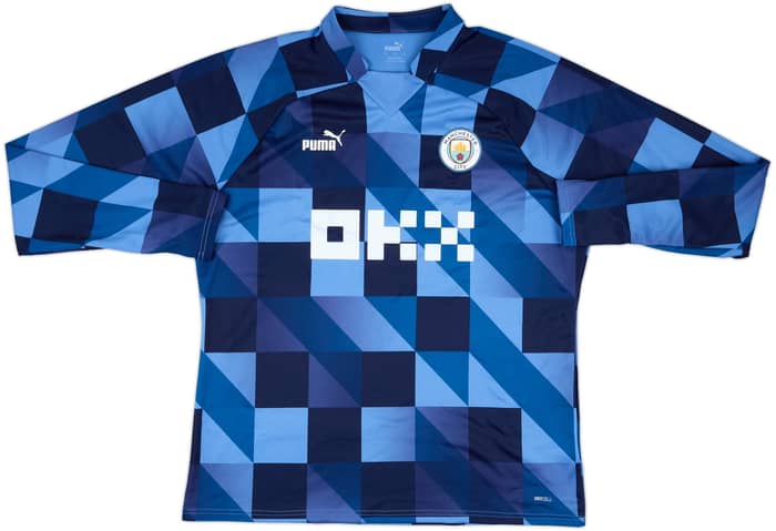 2022-23 Manchester City Puma Pre Match Sweat Top - 7/10 - (XL)