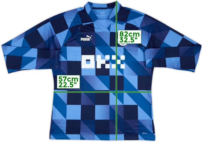 2022-23 Manchester City Puma Pre Match Sweat Top - 8/10 - (XL)