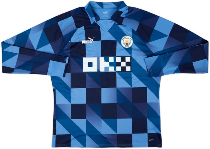 2022-23 Manchester City Puma Pre-Match Drill Top - 9/10 - (XL)
