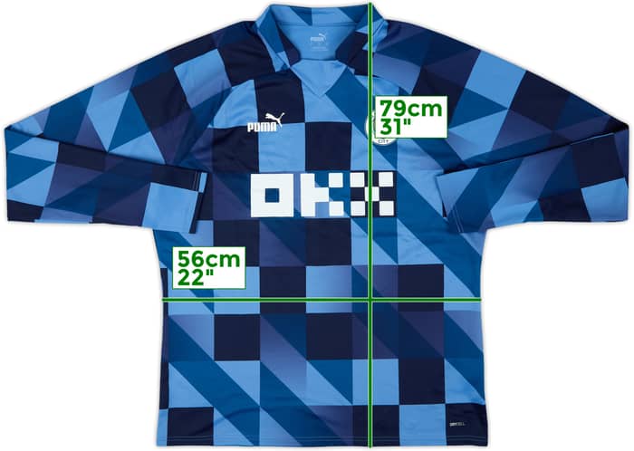 2022-23 Manchester City Puma Pre-Match Drill Top - 9/10 - (XL)