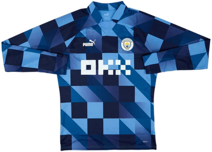 2022-23 Manchester City Puma Pre-Match Drill Top - 9/10 - (M)