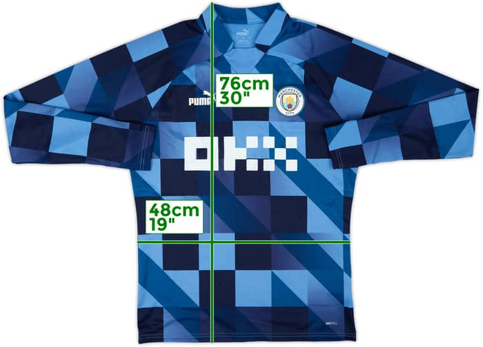 2022-23 Manchester City Puma Pre-Match Drill Top - 9/10 - (M)