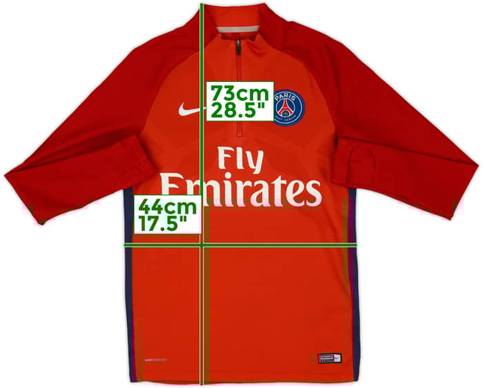 2017-19 Paris Saint-Germain Nike Aeroswift 1/4 Zip Drill Top - 7/10 - (S)
