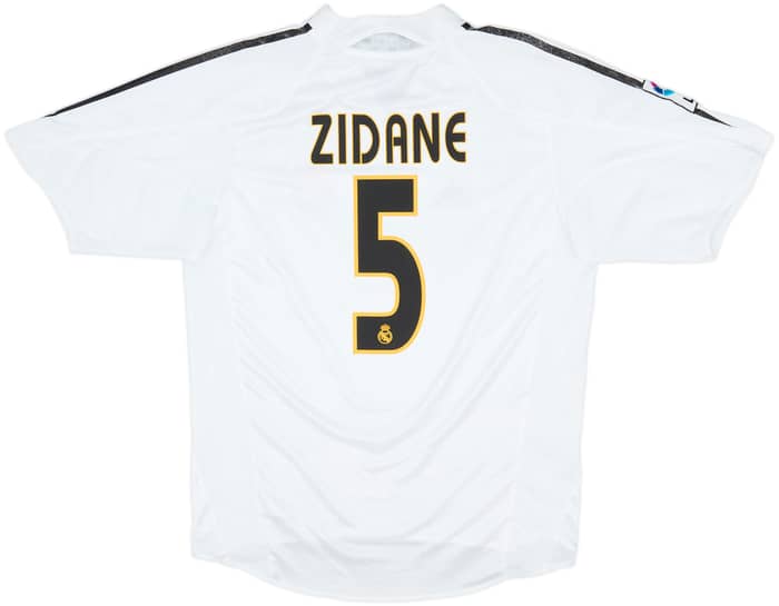 2004-05 Real Madrid Home Shirt Zidane #5 - 6/10 - (M)