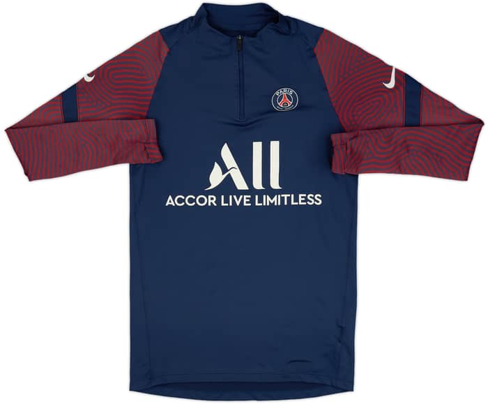 2020-21 Paris Saint-Germain Nike 1/4 Zip Drill Top - 6/10 - (S)